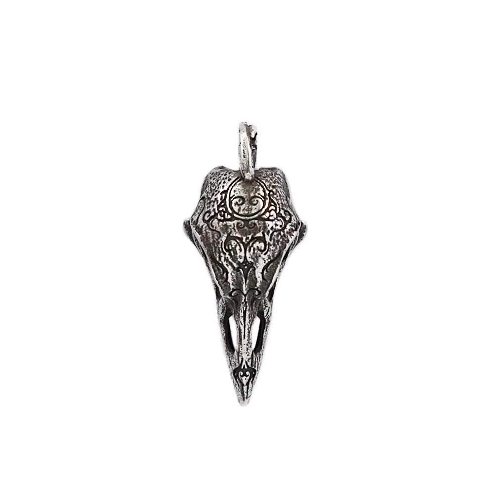 Odin's Raven Skull – Norse Pendant of Thought & Memory